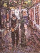 Edvard Munch Old man oil painting on canvas